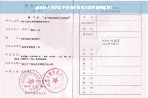 毕业证丢失对留学申请的影响及应对策略解析?