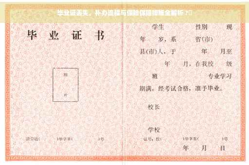 毕业证丢失，补办流程与保险保障措施全解析 ?✨