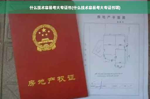 什么技术容易考大专证书(什么技术容易考大专证书呢) 什么技术容易考大专证书(什么技术容易考大专证书呢)