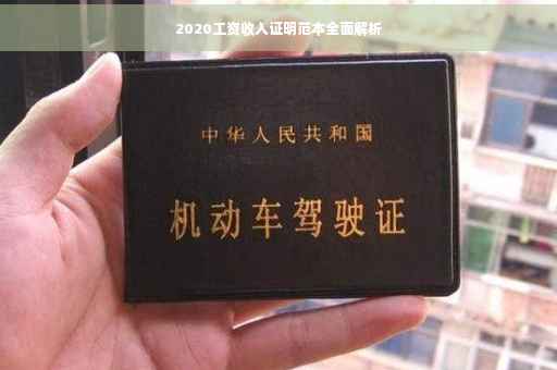 2020工资收入证明范本全面解析