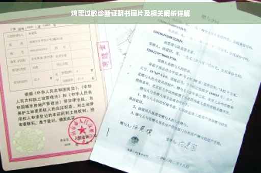 鸡蛋过敏诊断证明书图片及相关解析详解