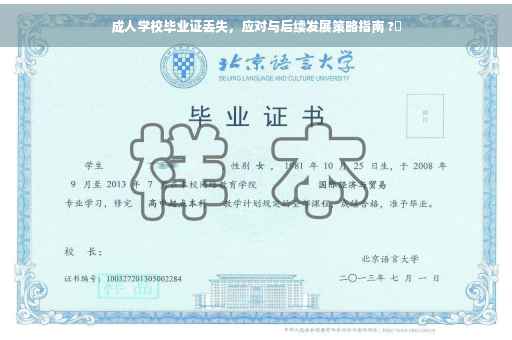 成人学校毕业证丢失，应对与后续发展策略指南 ?✨