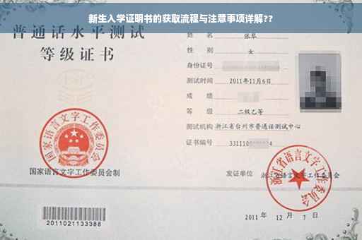 新生入学证明书的获取流程与注意事项详解??