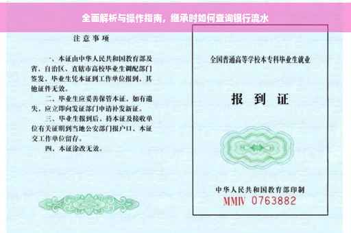 全面解析与操作指南，继承时如何查询银行流水