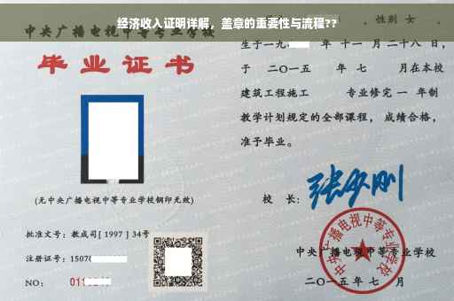 经济收入证明详解，盖章的重要性与流程??