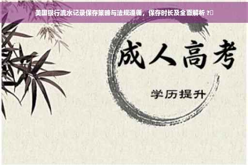 美国银行流水记录保存策略与法规遵循，保存时长及全面解析 ?✨