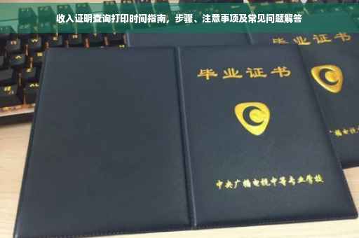收入证明查询打印时间指南，步骤、注意事项及常见问题解答