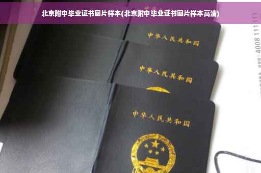 北京附中毕业证书图片样本(北京附中毕业证书图片样本高清)