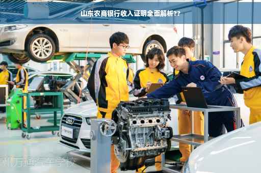山东农商银行收入证明全面解析??