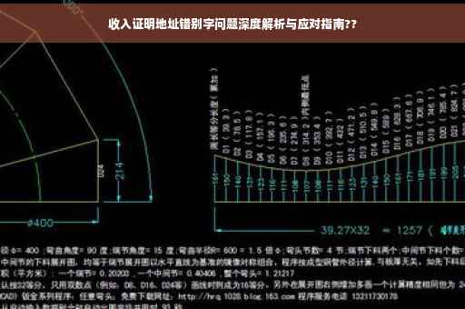 收入证明地址错别字问题深度解析与应对指南??