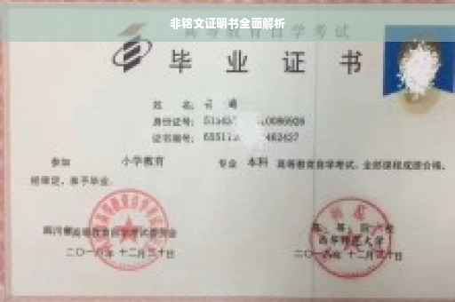 非铭文证明书全面解析