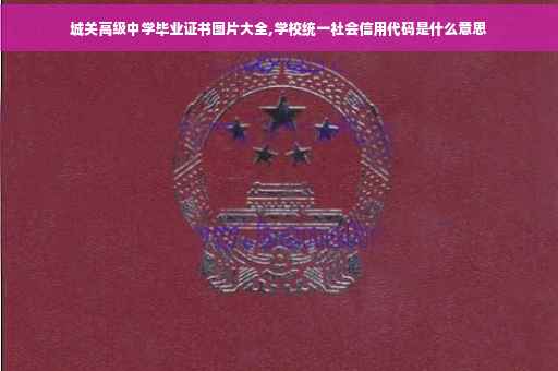 城关高级中学毕业证书图片大全,学校统一社会信用代码是什么意思