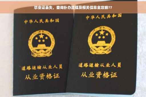 毕业证丢失，查询补办流程及相关信息全攻略??