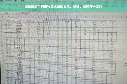 国企招聘中的银行流水证明要求，解析、探讨与争议??