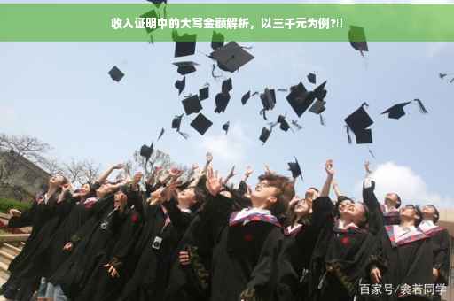 收入证明中的大写金额解析，以三千元为例?✨
