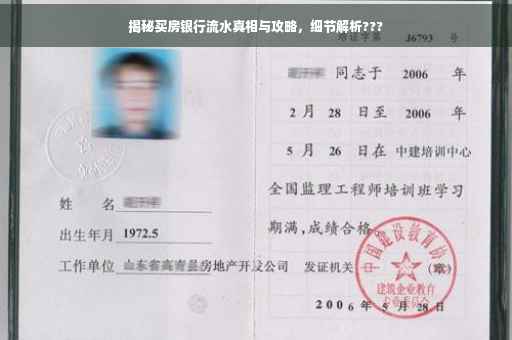 揭秘买房银行流水真相与攻略，细节解析???