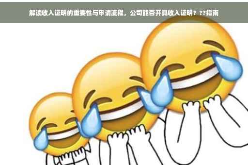 解读收入证明的重要性与申请流程，公司能否开具收入证明？??指南