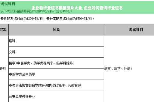 企业看毕业证书模板图片大全,企业如何查询毕业证书