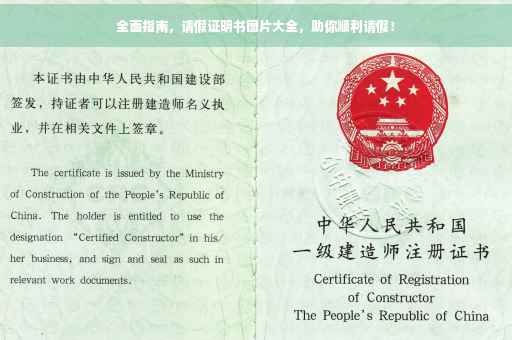 全面指南，请假证明书图片大全，助你顺利请假！