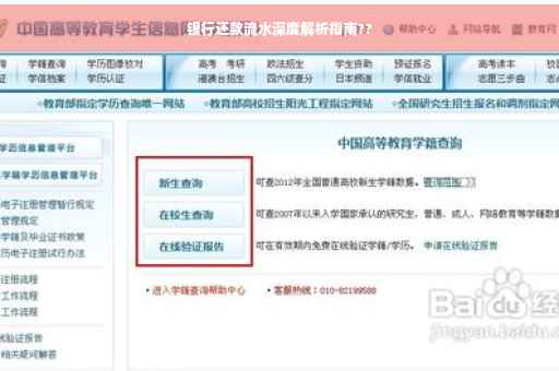 银行还款流水深度解析指南??