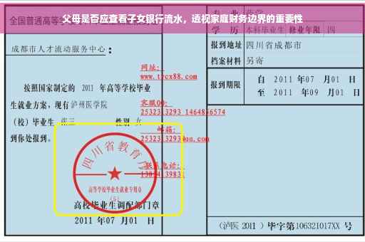 父母是否应查看子女银行流水，透视家庭财务边界的重要性