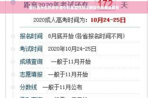 银行流水在贷款申请中的重要性及正确操作指南全解析