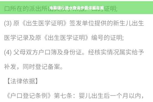 电脑银行流水查询步骤详解指南