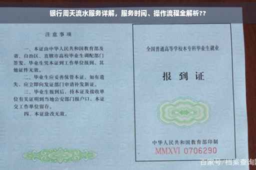 银行周天流水服务详解，服务时间、操作流程全解析??