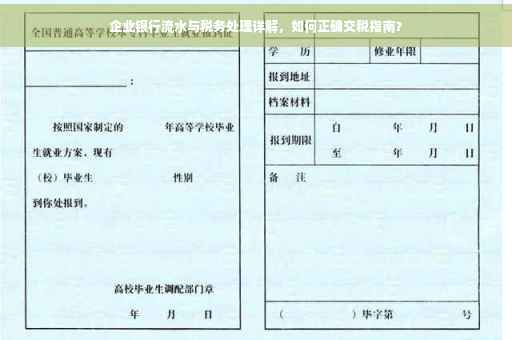 企业银行流水与税务处理详解，如何正确交税指南？