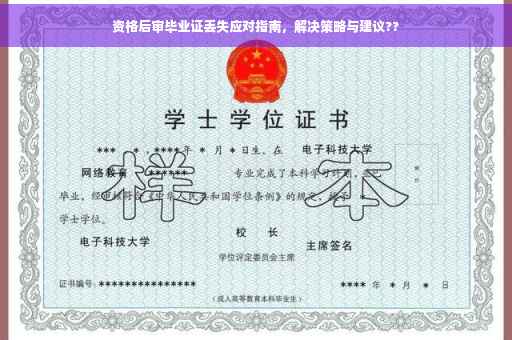 资格后审毕业证丢失应对指南，解决策略与建议??