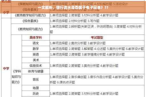 一文解析，银行流水是否属于电子回单？??