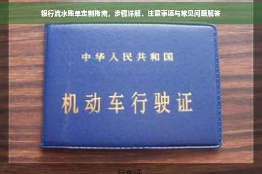 银行流水账单定制指南，步骤详解、注意事项与常见问题解答