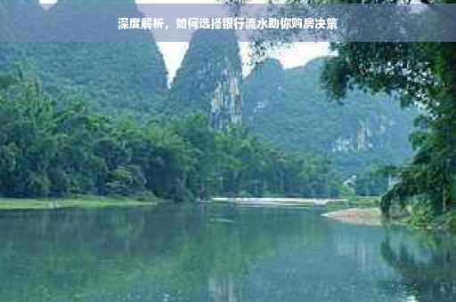 深度解析，如何选择银行流水助你购房决策