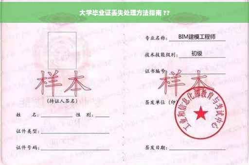 大学毕业证丢失处理方法指南 ??