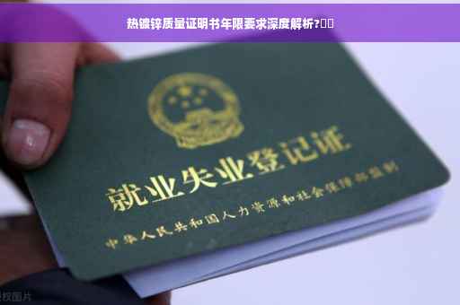 热镀锌质量证明书年限要求深度解析?⚡️