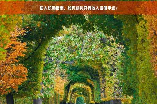 初入职场指南，如何顺利开具收入证明手续？