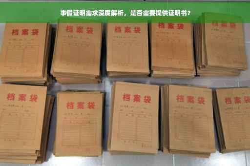 事假证明需求深度解析，是否需要提供证明书？