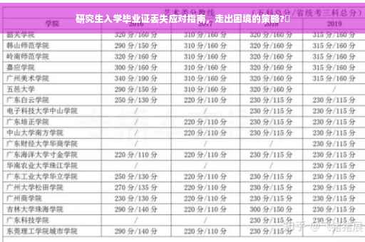 研究生入学毕业证丢失应对指南，走出困境的策略?✨