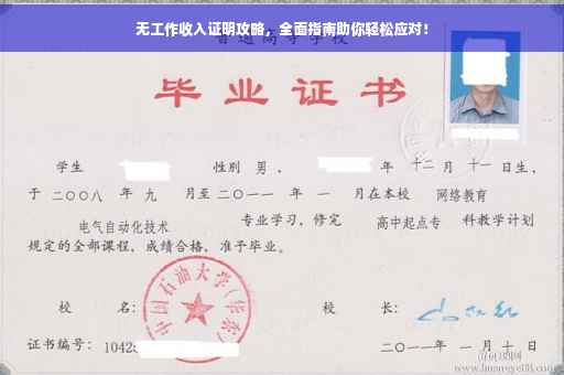 无工作收入证明攻略，全面指南助你轻松应对！