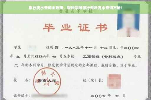 银行流水查询全攻略，轻松掌握银行走账流水查询方法！