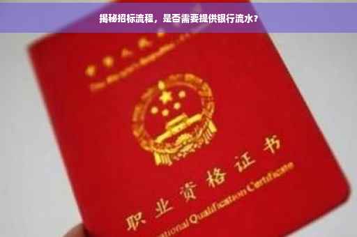 揭秘招标流程，是否需要提供银行流水？