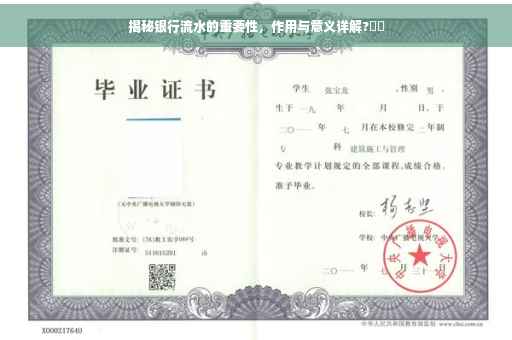 揭秘银行流水的重要性，作用与意义详解?⚡️