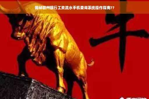 揭秘赣州银行工资流水手机查询系统操作指南??