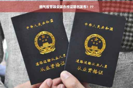 燃气报警器安装合格证明书发布！??