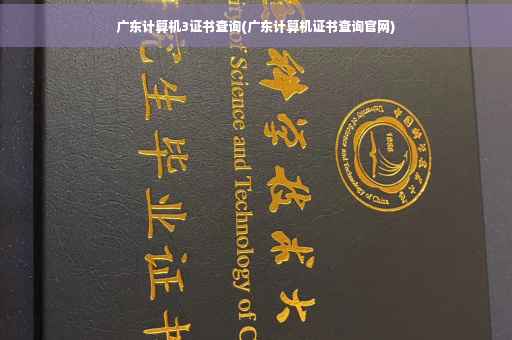 广东计算机3证书查询(广东计算机证书查询官网)