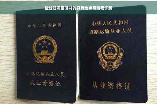 盐城妊娠证明书的开具地点及流程详解