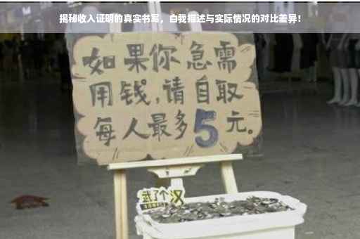 揭秘收入证明的真实书写，自我描述与实际情况的对比差异！