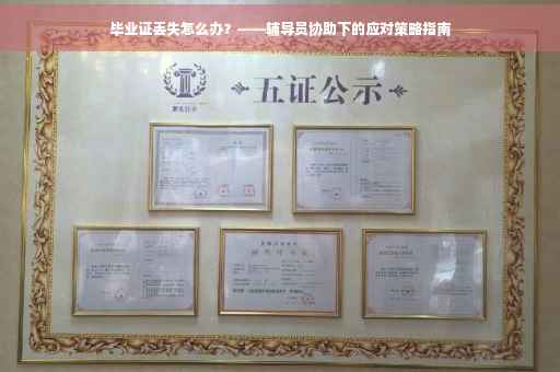 毕业证丢失怎么办？——辅导员协助下的应对策略指南