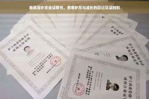 泰顺高中毕业证明书，青春岁月与成长的印记见证时刻