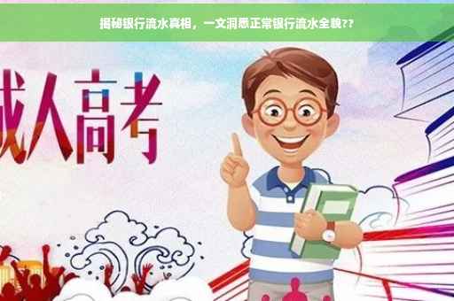 揭秘银行流水真相，一文洞悉正常银行流水全貌??